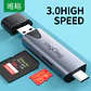 Lector De Tarjetas Sd Micro Sd 2 En 1 Usb-c Usb 3.0 Veggieg - Miniatura 4