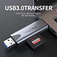 Lector De Tarjetas Sd Micro Sd 2 En 1 Usb-c Usb 3.0 Veggieg - Miniatura 5