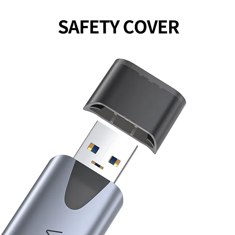 Lector De Tarjetas Sd Micro Sd 2 En 1 Usb-c Usb 3.0 Veggieg 6