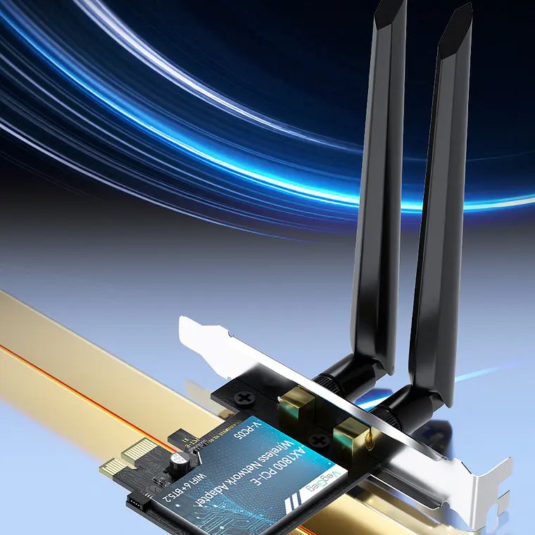 Tarjeta Red Pci-e Inalámbrica Wifi 5 + Bluetooth 4.2 Veggieg 2