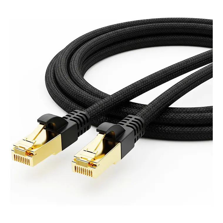 Cable de Red CAT8 RJ45 40Gbps 2000MHz Blindado Ethernet Gamer Profesional 1