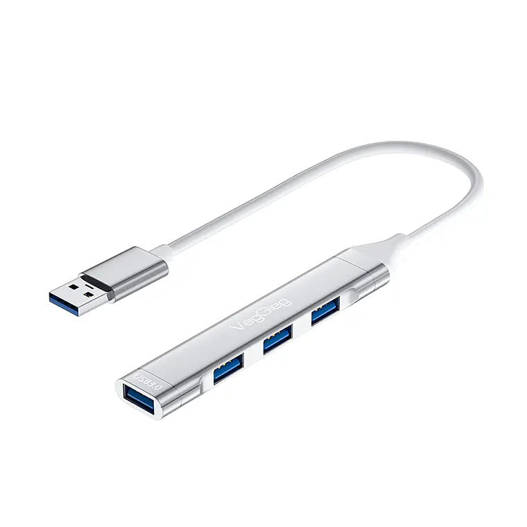 Hub USB 3.0 de 4 Puertos VegGieg – Rendimiento superior, diseño confiable  1