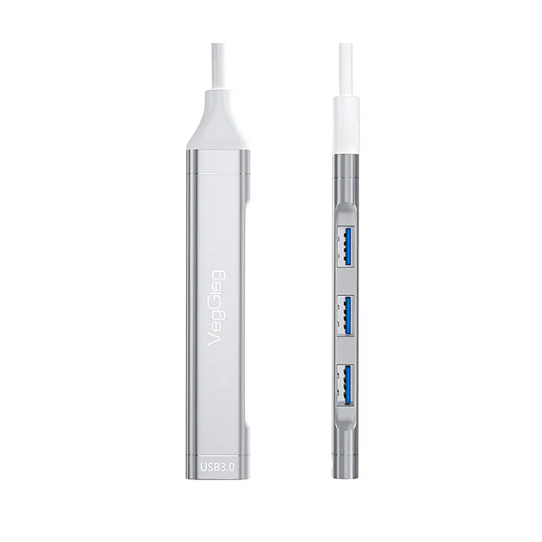 Hub USB 3.0 de 4 Puertos VegGieg – Rendimiento superior, diseño confiable  2