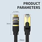 Cable de Red CAT8 RJ45 40Gbps 2000MHz Blindado Ethernet Gamer Profesional - Miniatura 7