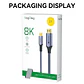 Cable Adaptador Veggieg V2.1 Tipo C A Hdmi 8k 60hz 4k 120hz 2k 240hz Hdr 48gbps 48gbps Compatible Thunderbolt 3 Monitor Tv Proyector Notebook Tablet Mac - Miniatura 18