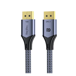 Cable Displayport Dp 2.1 16k 8k 4k 144hz/165hz/240hz  Veggieg reforzado trenzado HDR ARC
