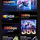 Cable Displayport Dp 2.1 16k 8k 4k 144hz/165hz/240hz  Veggieg reforzado trenzado HDR ARC - Miniatura 3