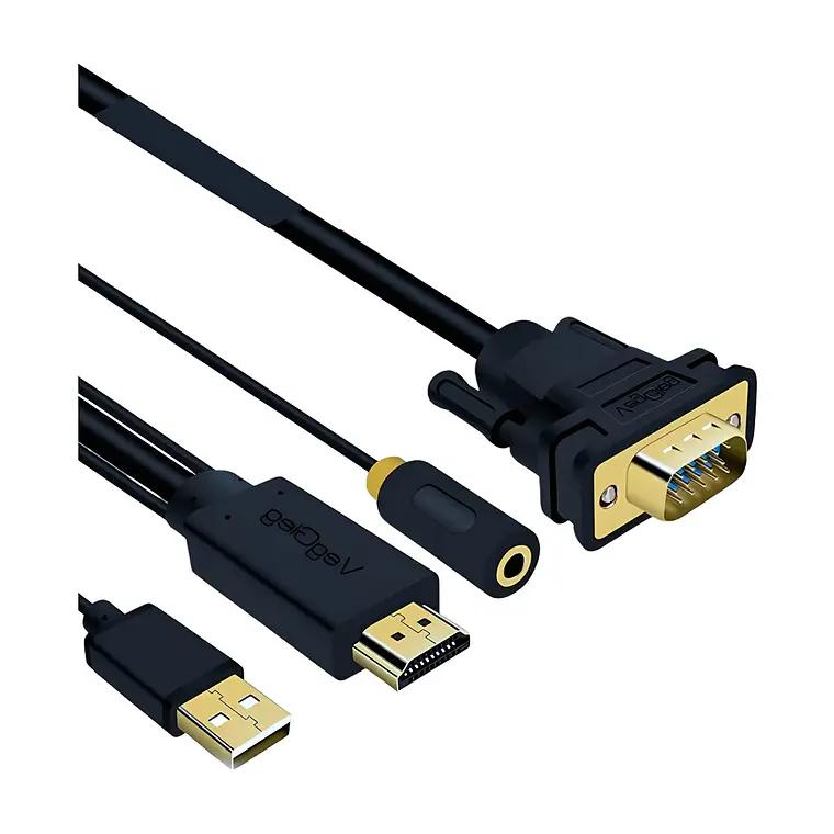 Cable Adaptador Conversor Hdmi A Vga Audio Usb Veggieg 1