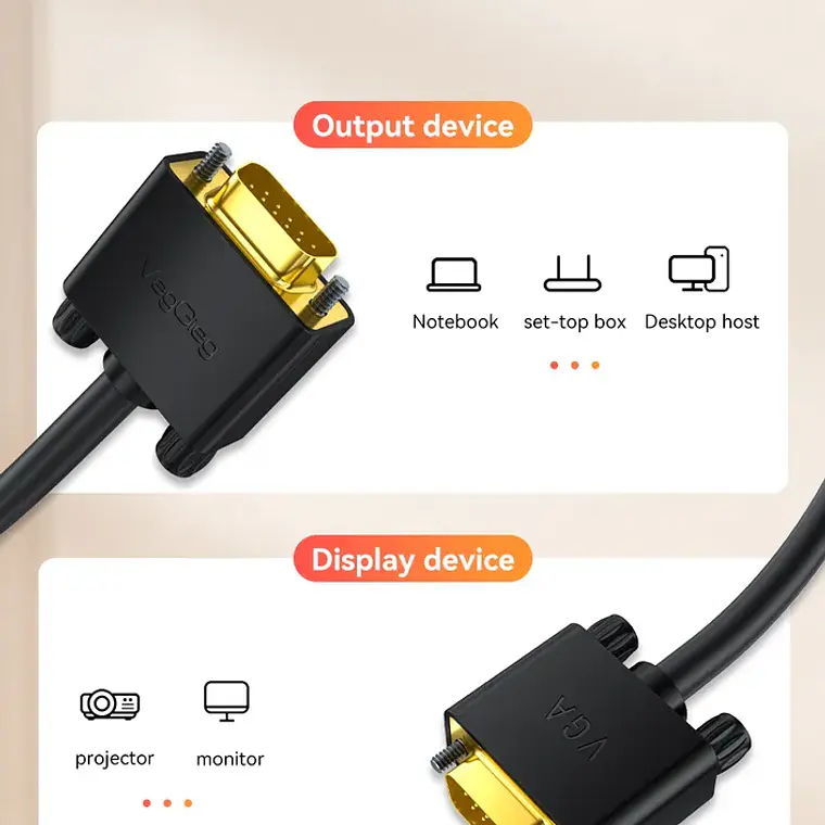 Cable Dvi 24 + 1 Macho Macho Veggieg Conector Dorado Refozado certificado  5