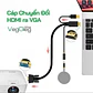 Cable Adaptador Conversor Hdmi A Vga Audio Usb Veggieg - Miniatura 2