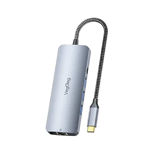 Hub Usb Tipo C 10 En 1 Usb 3.0 4k 60hz 100w Rj45 Veggieg
