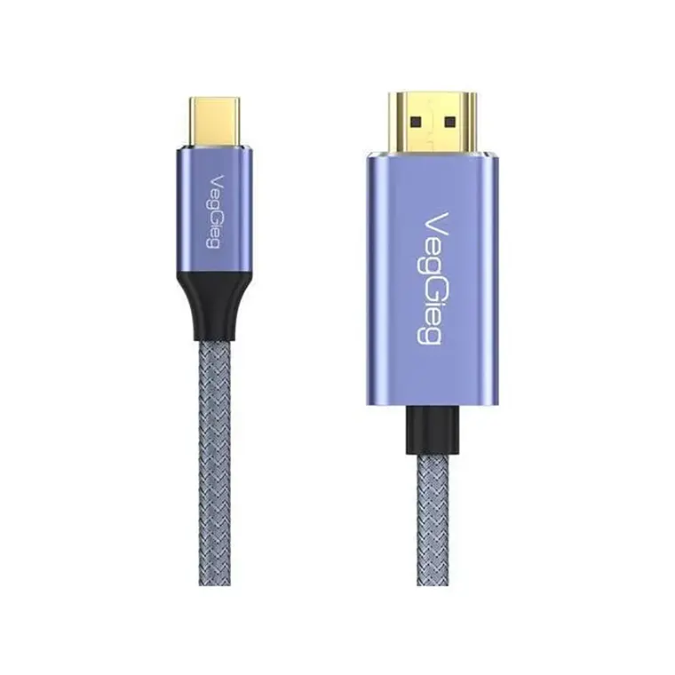 Cable Tipo C A Hdmi Premium 4k 60hz 2mts Hdr Veggieg V-Z625 1