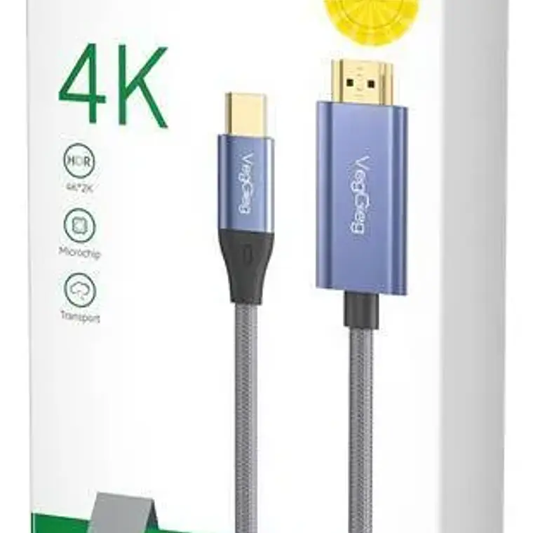 Cable Tipo C A Hdmi Premium 4k 60hz 2mts Hdr Veggieg V-Z625 3