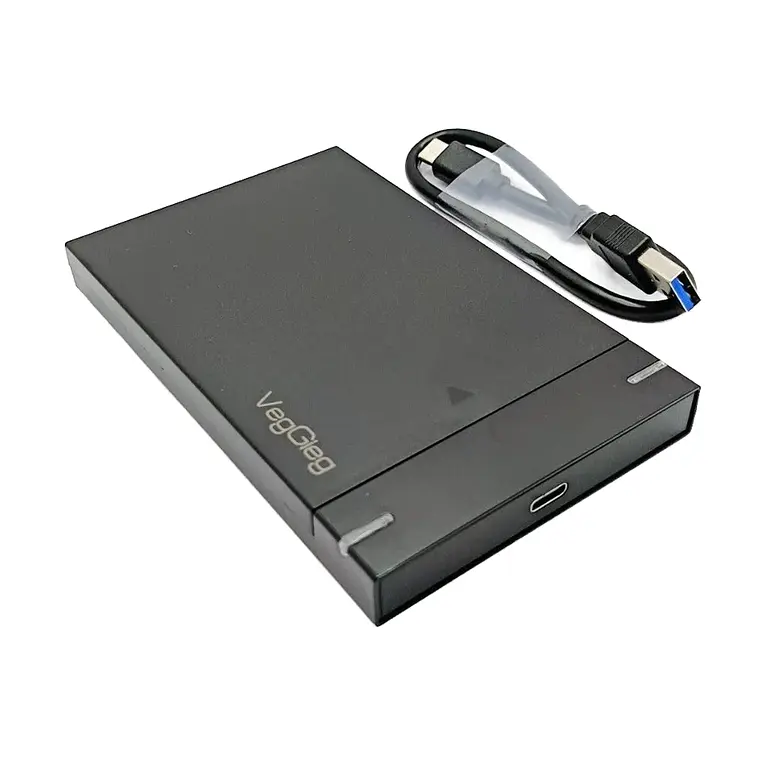 Carcasa De Disco Duro Case Externo Usb 3.0 Sata 3.0 Veggieg Negro 1