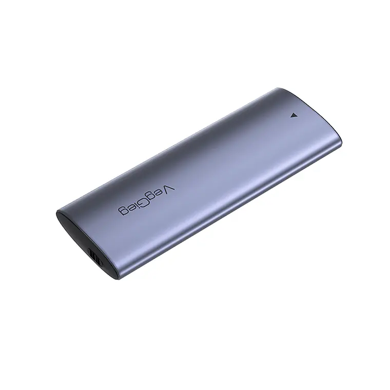 Case Cofre Disco Duro Usb C 3.0 M2 Nvme 10 Gbps Veggieg Gris 1