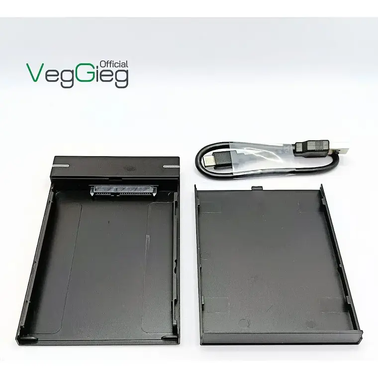 Carcasa De Disco Duro Case Externo Usb 3.0 Sata 3.0 Veggieg Negro 3