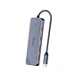 Adaptador Hub Tipo C 3.2 Gen2 2 Usb 2 Tipo C 10gbs Veggieg Gris metalico - Miniatura 1