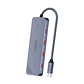 Hub Adapador Tipo C 3.2 Gen 2 A 4 Tipo C 10gbs Veggieg Gris Metalico  - Miniatura 1