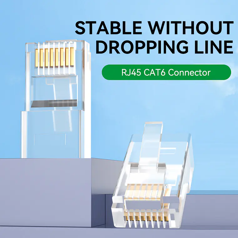 Conectores Rj45 Cat6e Red Lan Plug Utp Embase X 102 unds Veggieg 3