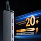 Hub Adapador Tipo C 3.2 Gen 2 A 4 Puertos Usb 10gbs Veggieg Gris metalico - Miniatura 6