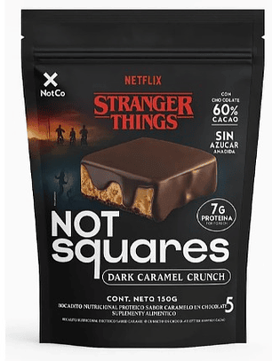 Not Squares Dark Caramel Crunch 5Un (150grs)