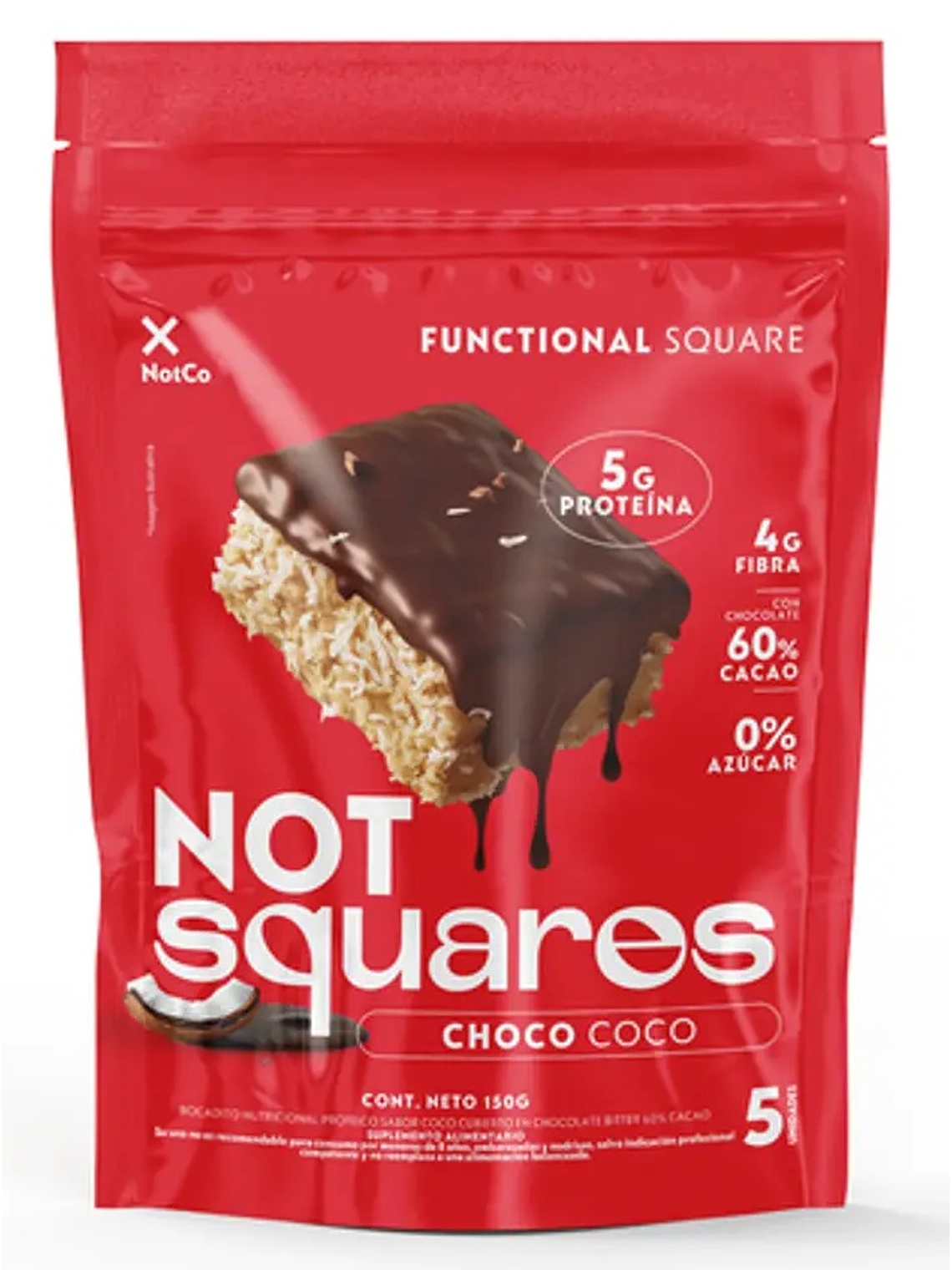 NOT SQUARE CHOCO COCO 5 X 30G 1