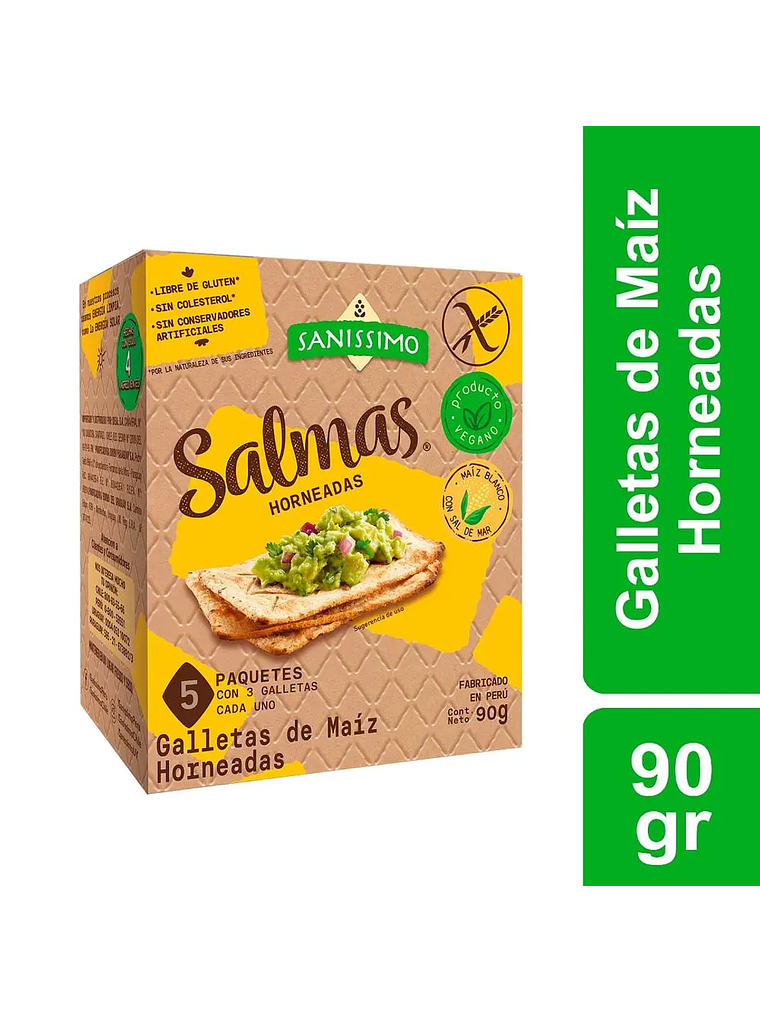 GALLETAS DE MAÍZ HORNEADAS 90G - SALMAS 1