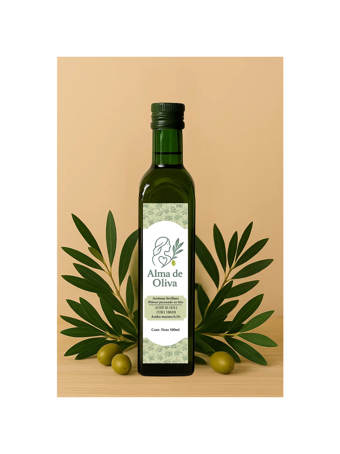 ACEITE DE OLIVA EXTRA VIRGEN 500ML - ALMA DE OLIVA 1