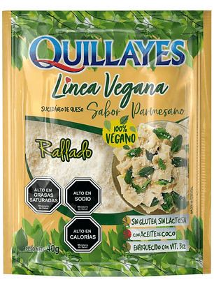 QUESO RALLADO VEGANO 40G - QUILLAYES