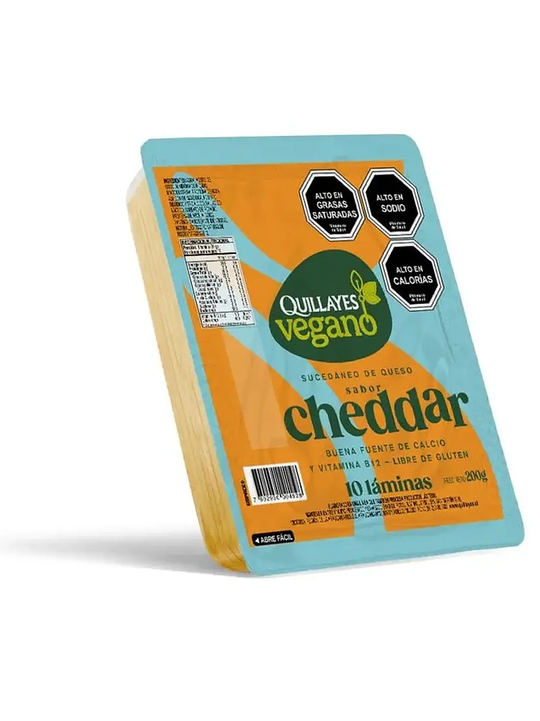 QUESO VEGANO QUILLAYES ENVASADO LAMINADO 200 G 1