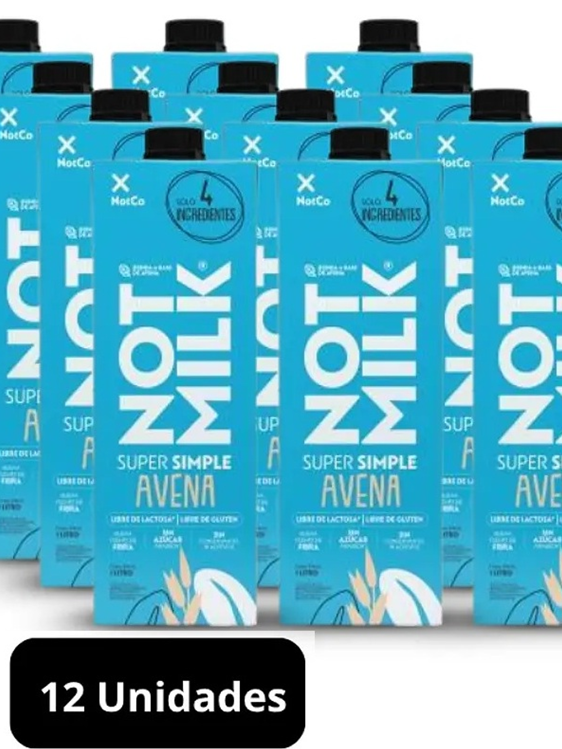 NOT MILK AVENA POR CAJA 12x 1L 1