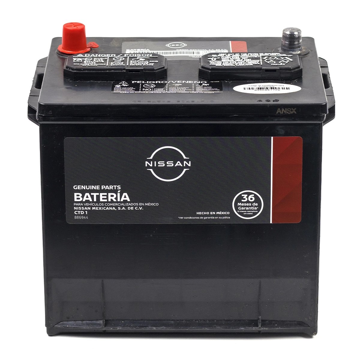 Bateria nissan polos inv. 12 volts 24410f40x6 2441038sx1