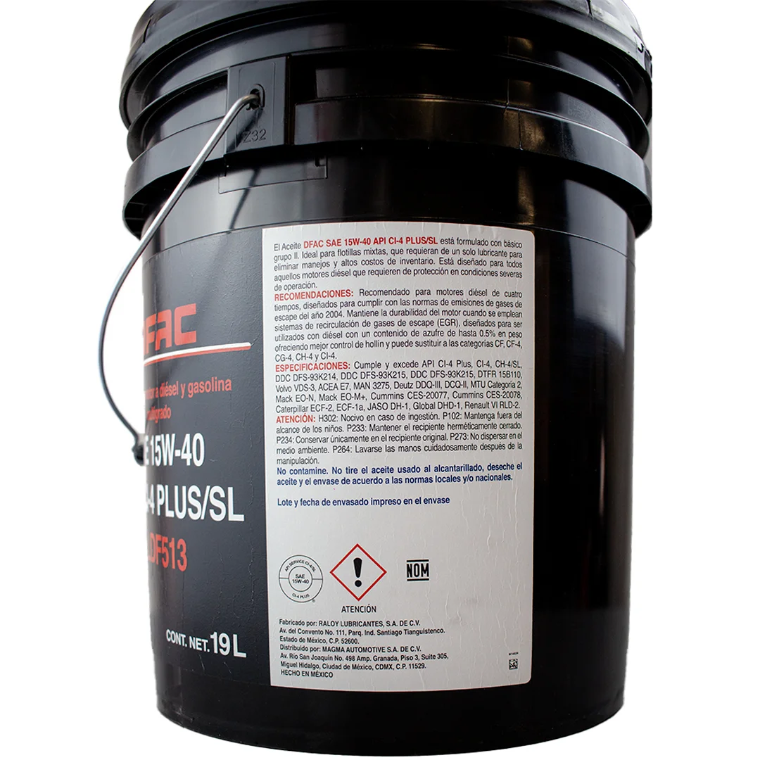 ACEITE MOTOR DIESEL SAE 15W40