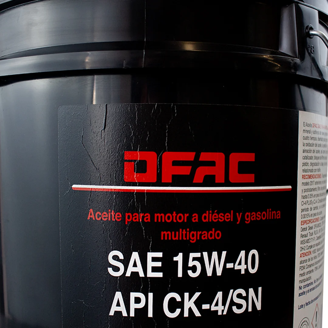 ACEITE MOTOR DIESEL SAE 15W40 API CK-4 C/19LT