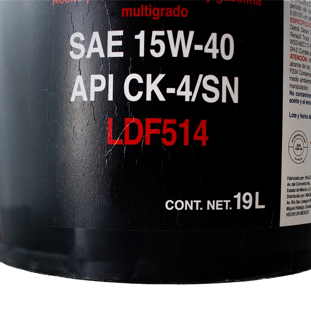 ACEITE MOTOR DIESEL SAE 15W40 API CK-4 C/19LT