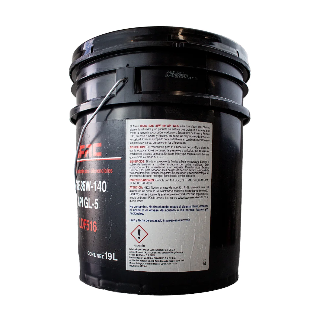ACEITE DIFERENCIAL SAE 85W140 API GL-5 C/19