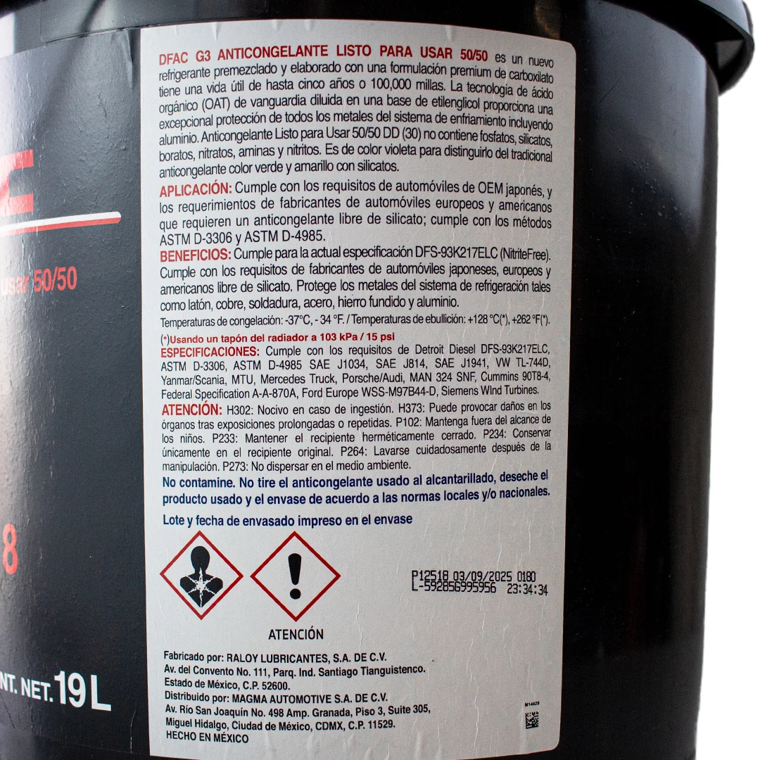 G30 ANTICONGELANTE LISTO 50/50