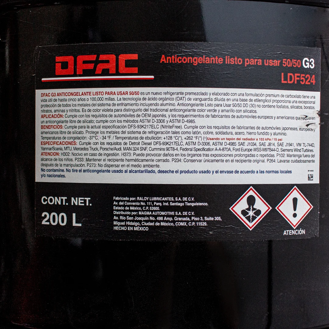 G30 ANTICONGELANTE LISTO PARA USAR 50/50 T/200 L