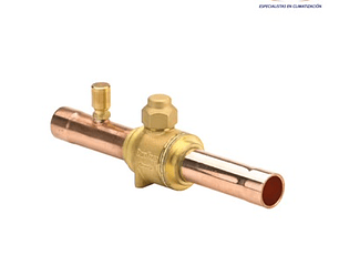 VALVULA BIDIRECCIONAL PARA CORTE DE REFRIGERANTE. APENDICE DE CARGA. CONEXIÓN A SOLDAR 7/8