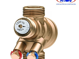 VÁLVULA DE EQUILIBRIO HIDRÁULICO AB-QM 4.0 CON TOMAS DE PRESIÓN, DN15, 60-600 L/H, G ¾