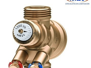 VÁLVULA DE EQUILIBRIO HIDRÁULICO AB-QM 4.0 CON TOMAS DE PRESIÓN, DN20HF, 220-2200 L/H, G 1