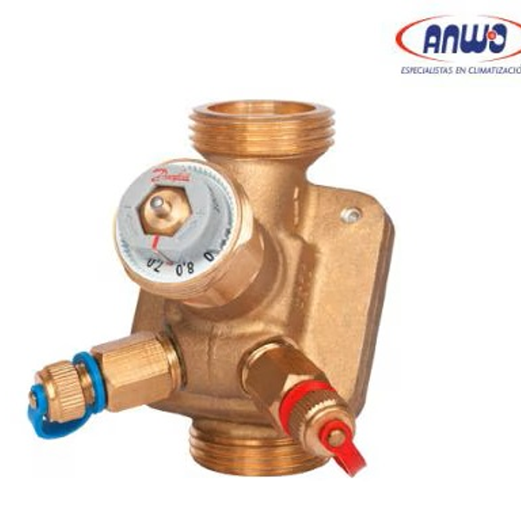 VALVULA DE EQUILIBRIO HIDRAULICO AB-QM CON TOMAS DE PRESION, DN25, 340-1700 L/H, G 1¼ 1