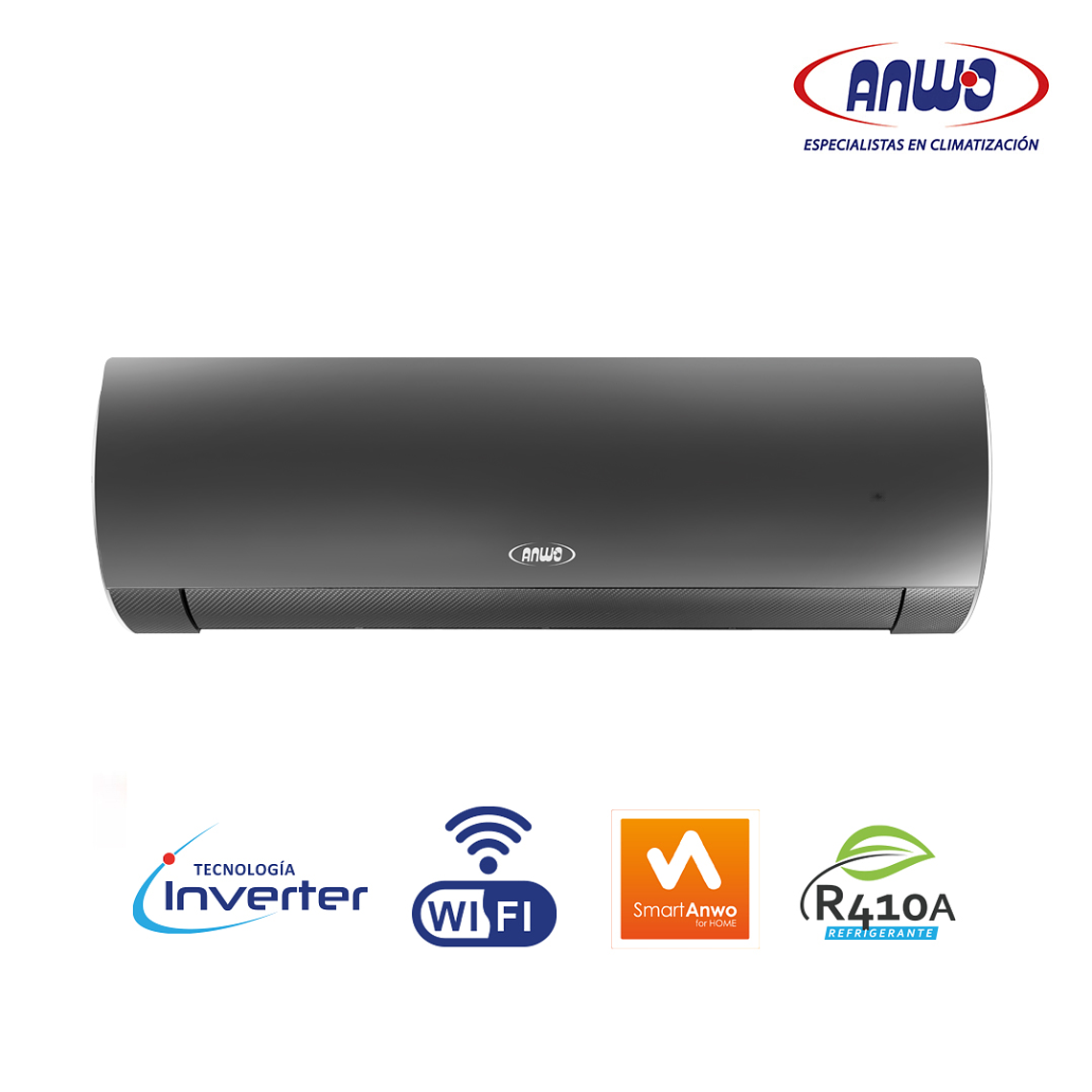 AIRE ACONDICIONADO SPLIT MURO 12.000 BTUH INVERTER R410A NEW COOL DESIGN  1