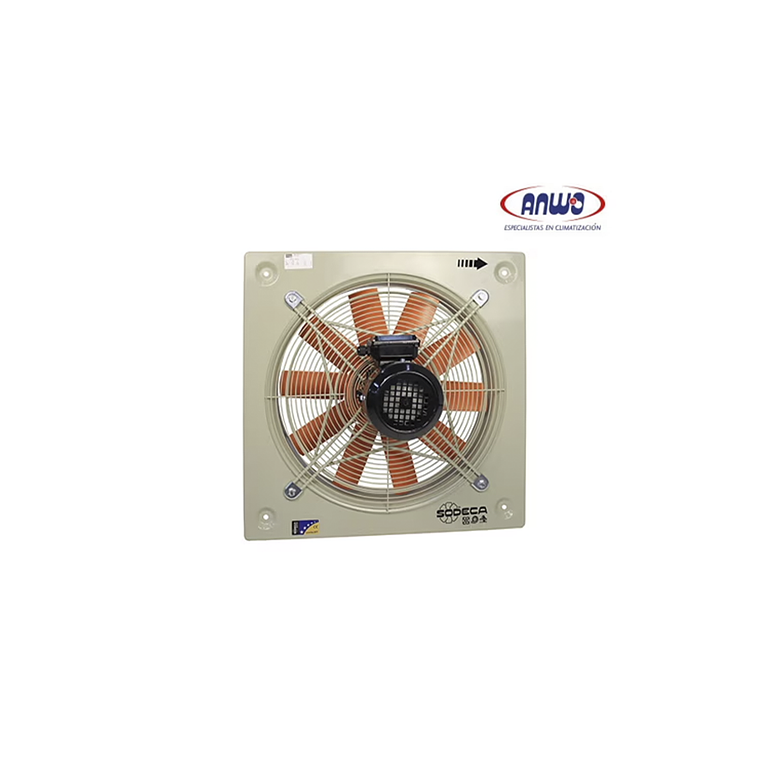 HELICOIDAL MURAL HELICE DE PLASTICO CON REJILLA PROTECCION EN SUCCION MOTOR 220V QMAX 3681M3H 1