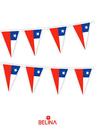 X12 Guirnaldas de banderines de Chile  septiembre