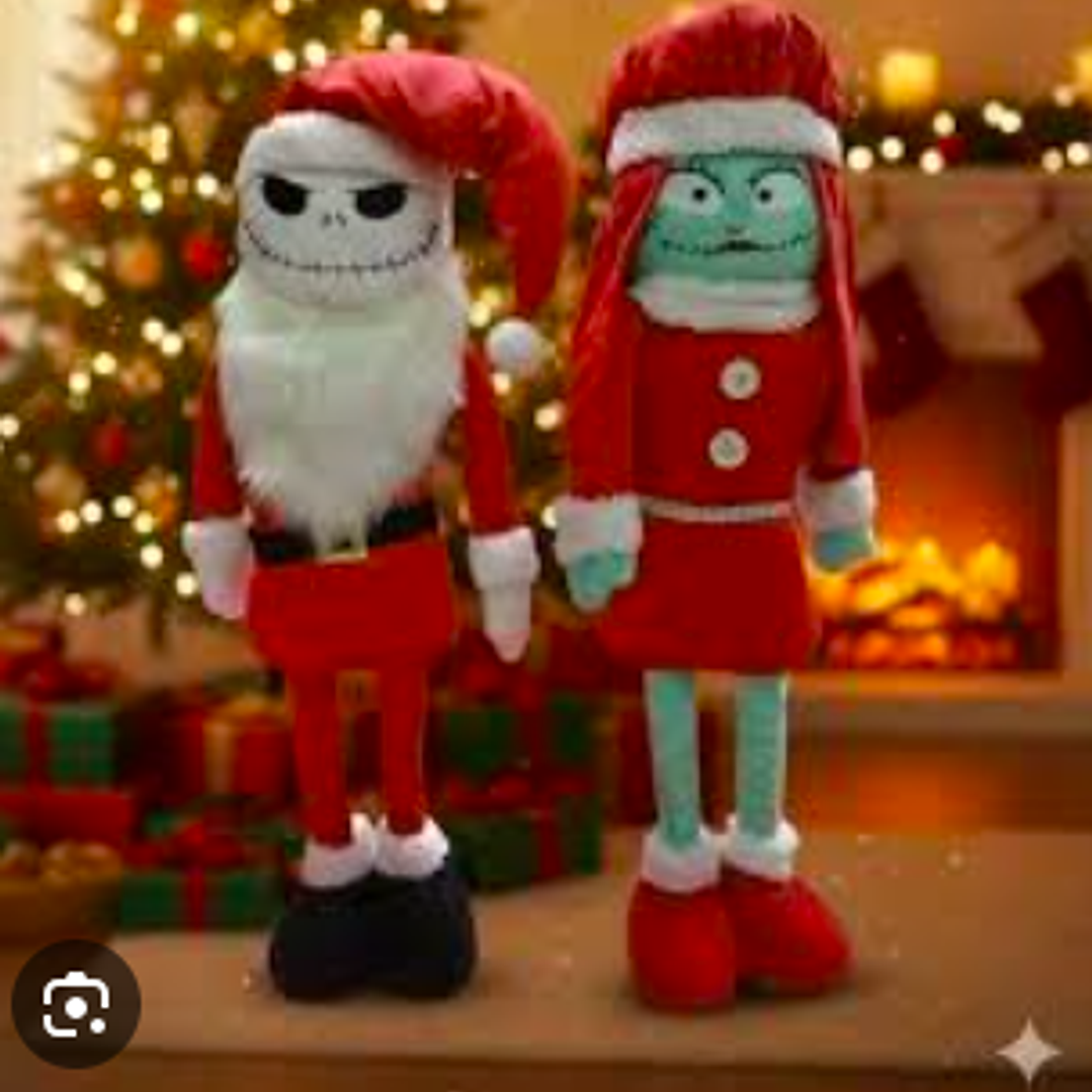 🎄 MUÑECO JACK O SALLY NAVIDEÑOS 1