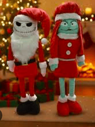 🎄 MUÑECO JACK O SALLY NAVIDEÑOS