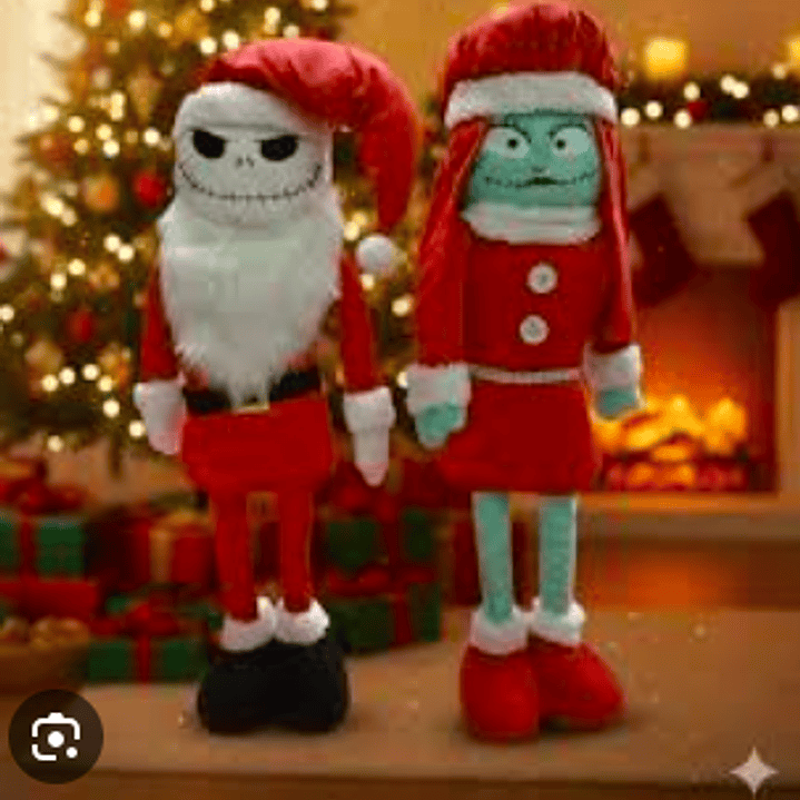 🎄 MUÑECO JACK O SALLY NAVIDEÑOS 1