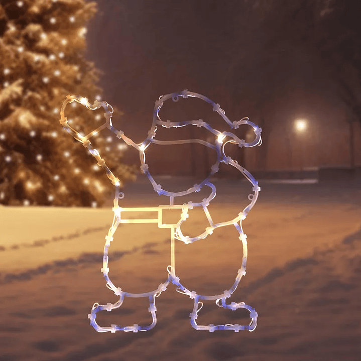 Luces de Navidad Siluetas 24 Luces Led Surtido Batería 48cm 1