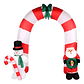 Arco Inflable De Navidad Con Santa + Muñeco De Nieve Navidad - Miniatura 2